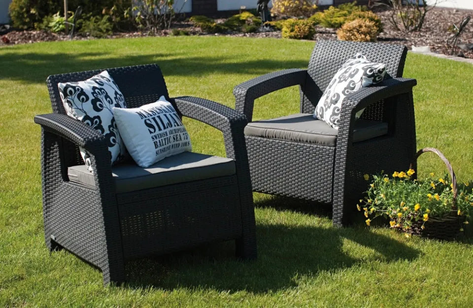 Krēsls Coru Duo 75/70/79 cm grafīts - N1 Home