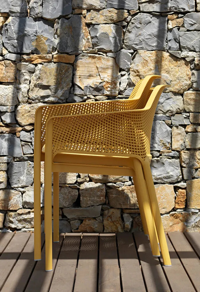 Krēsls Naro Nets 60/80/58 cm senape - N1 Home