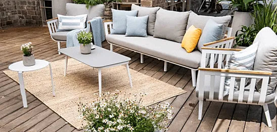 Balkona mēbeles Stelli Kafe balts - N1 Home