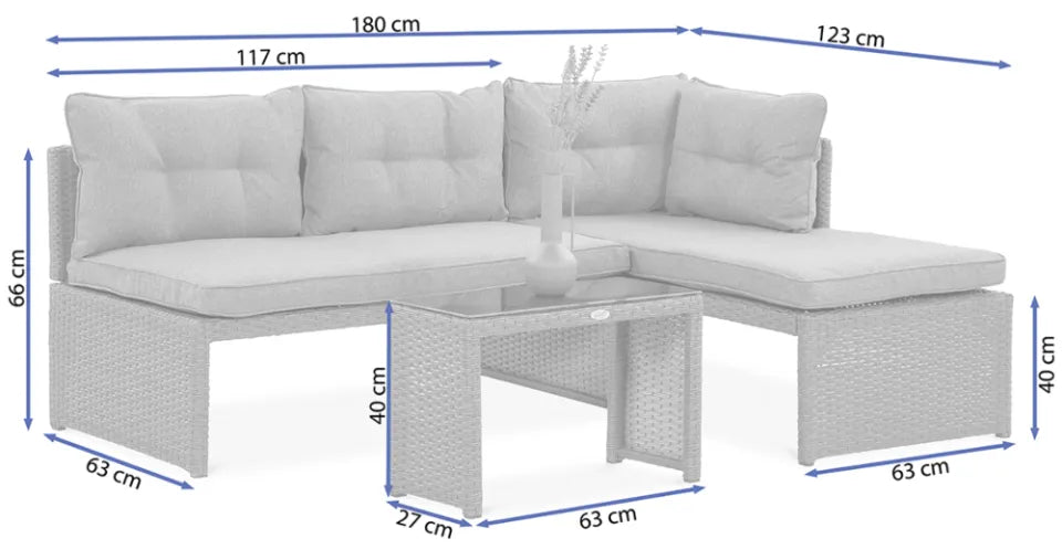 Dārza komplekts Canva grafīts - N1 Home