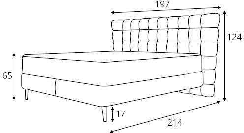 Gulta Infero 140/160/180 x 200 cm sorriso 19 - N1 Home