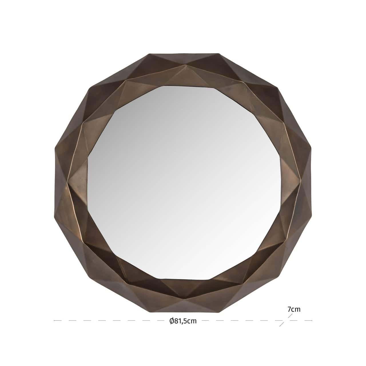 Spogulis Jameli Richmond Interiors 82/82/7 cm zelts