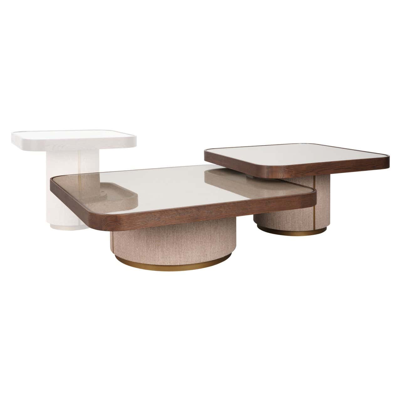 Kafijas galds Willox (Set of 2) Richmond Interiors 90/38/90 cm bēšš - N1 Home