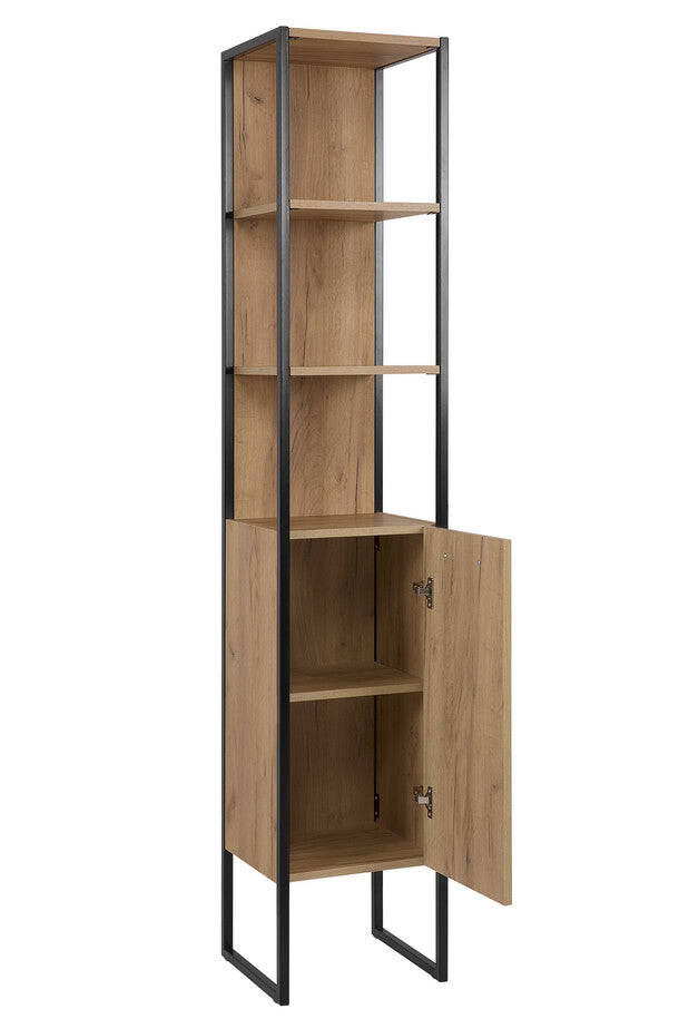 Vannas istabas skapīs Brook 35/185/33 cm zelta ozols - N1 Home