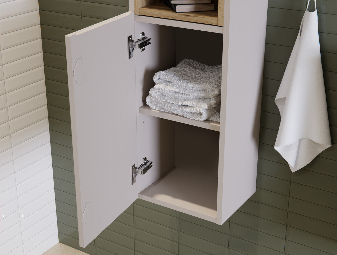 Vannas istabas skapīs Noa 30/140/25 cm kašmirs - N1 Home