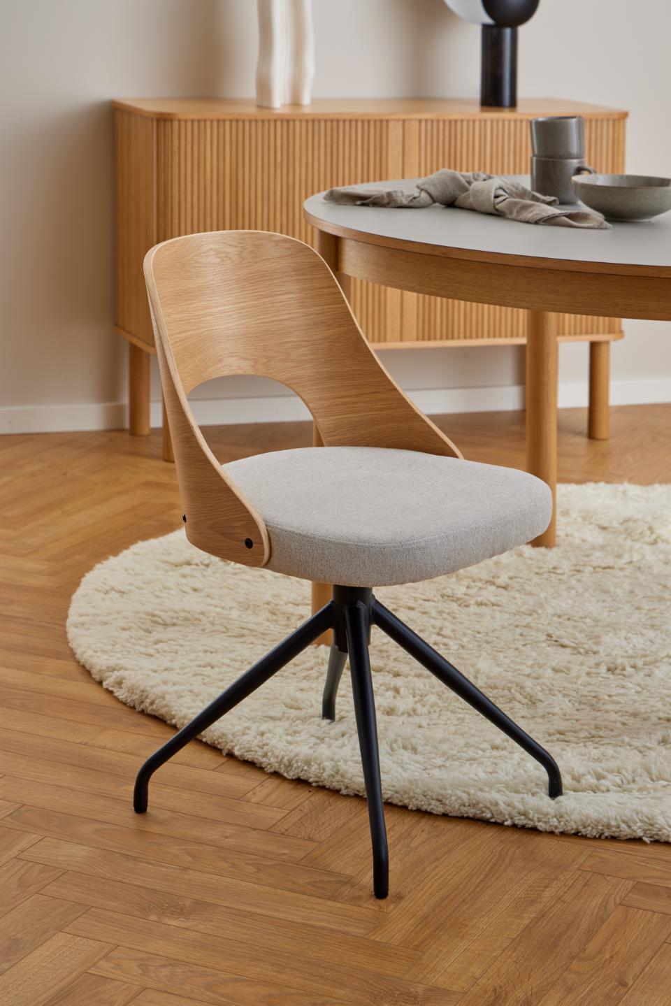 Krēsls Luc 48/53/79 cm bēšs/ozols - N1 Home