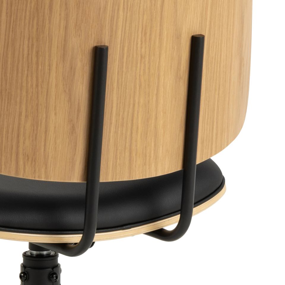 Krēsls Ow 48/53/81 cm melns - N1 Home