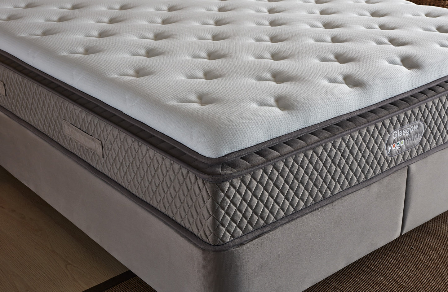 Gulta Glazos 90/120/140/160/180 x 200 cm pelēks - N1 Home