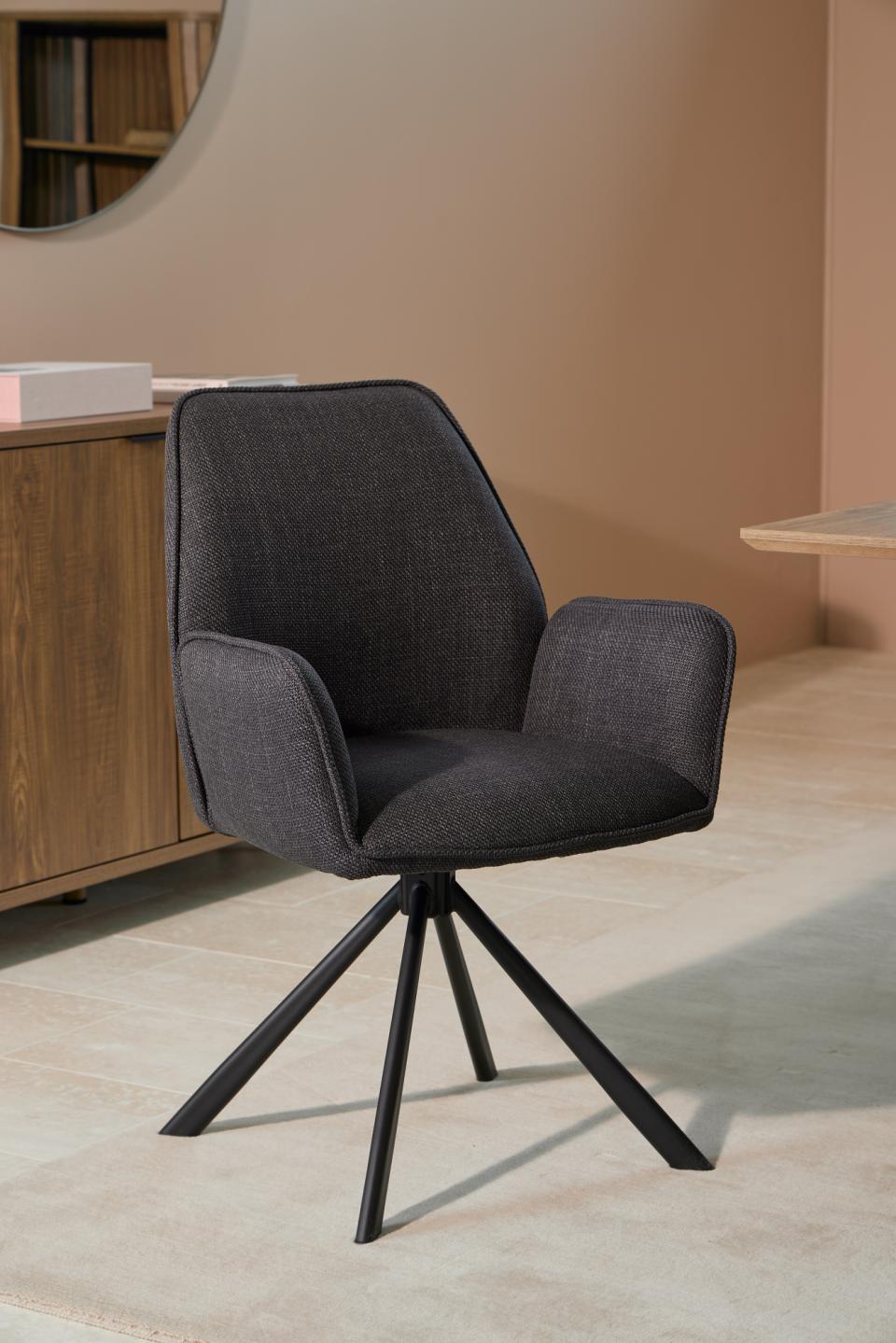 Krēsls Glens 61/63/88 cm antracīts - N1 Home