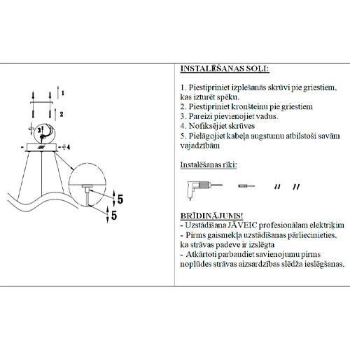 Piekaramā lampa Capri 60/150 cm koks - N1 Home