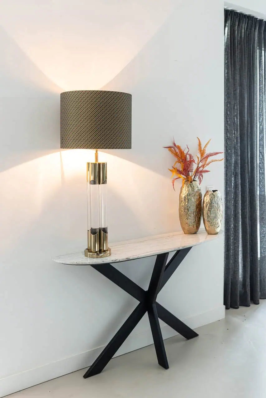 Konsole Trocadero Richmond Interiors 76/132/35 cm balts - N1 Home