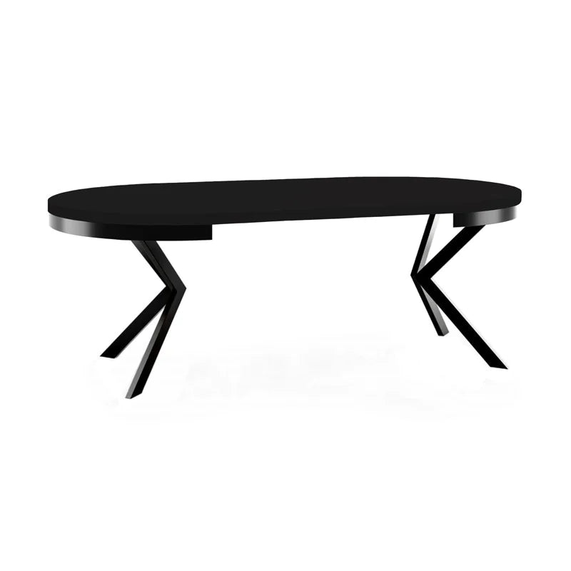 Galds Edd 90/166; 100/176; 120/196 cm melns Molet - N1 Home