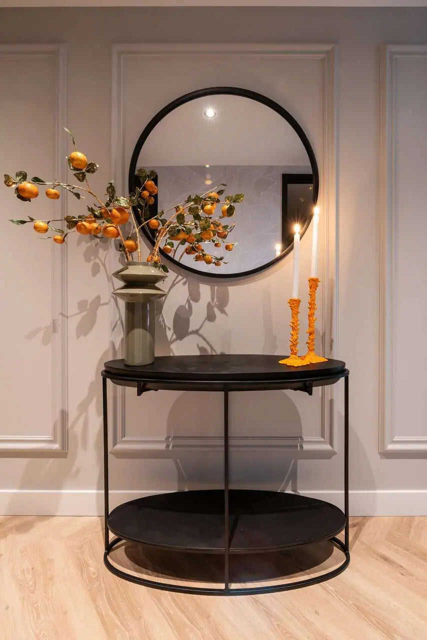 Konsole Calesta Richmond Interiors 80/100/30 cm melns - N1 Home