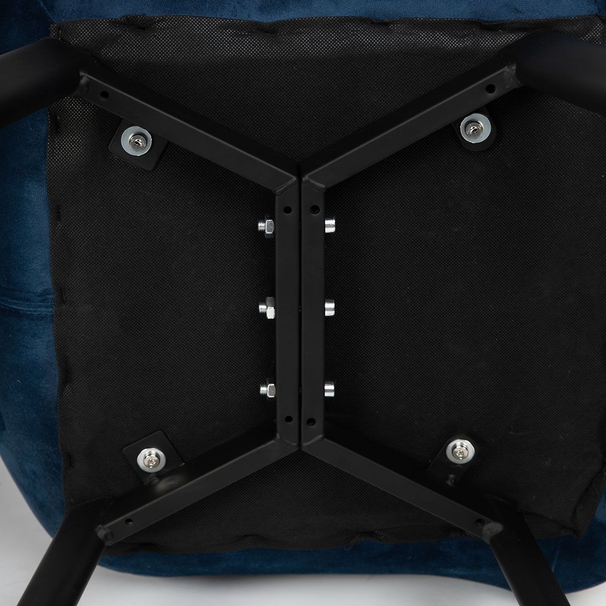 COLIN velūra krēsls tumši zils 53x61x88 cm