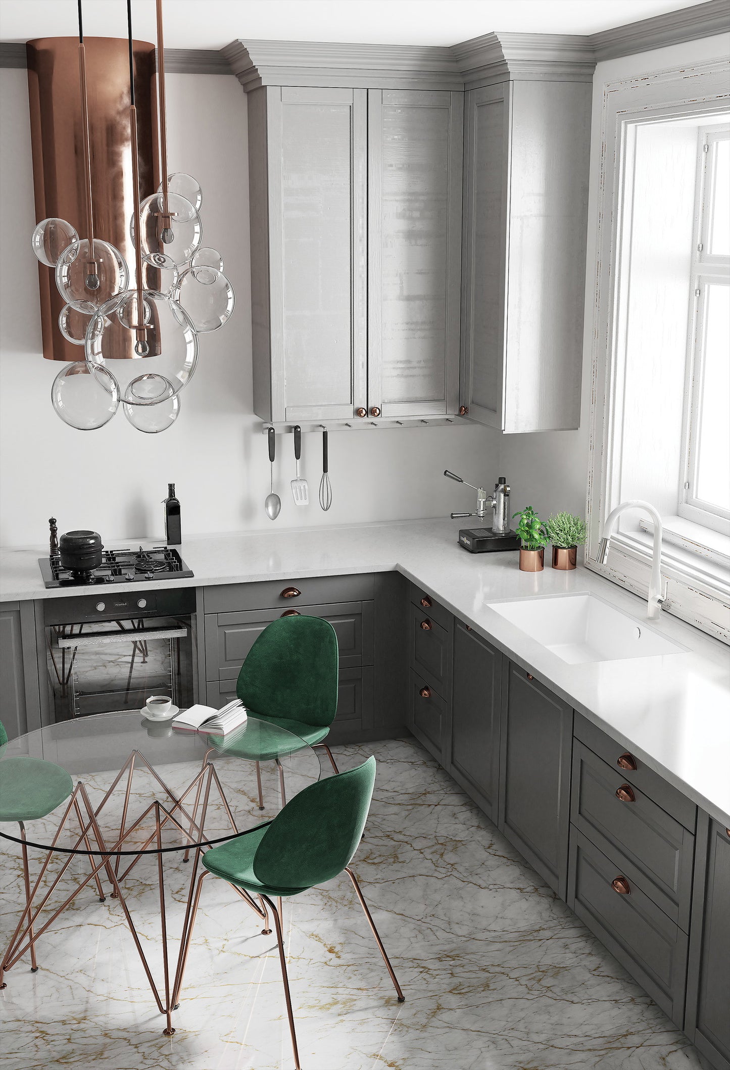 1-bļodas granīta izlietne ar iebūvētu izlietni CORDA 540 x 440 x 200 antracīts metālik - N1 Home