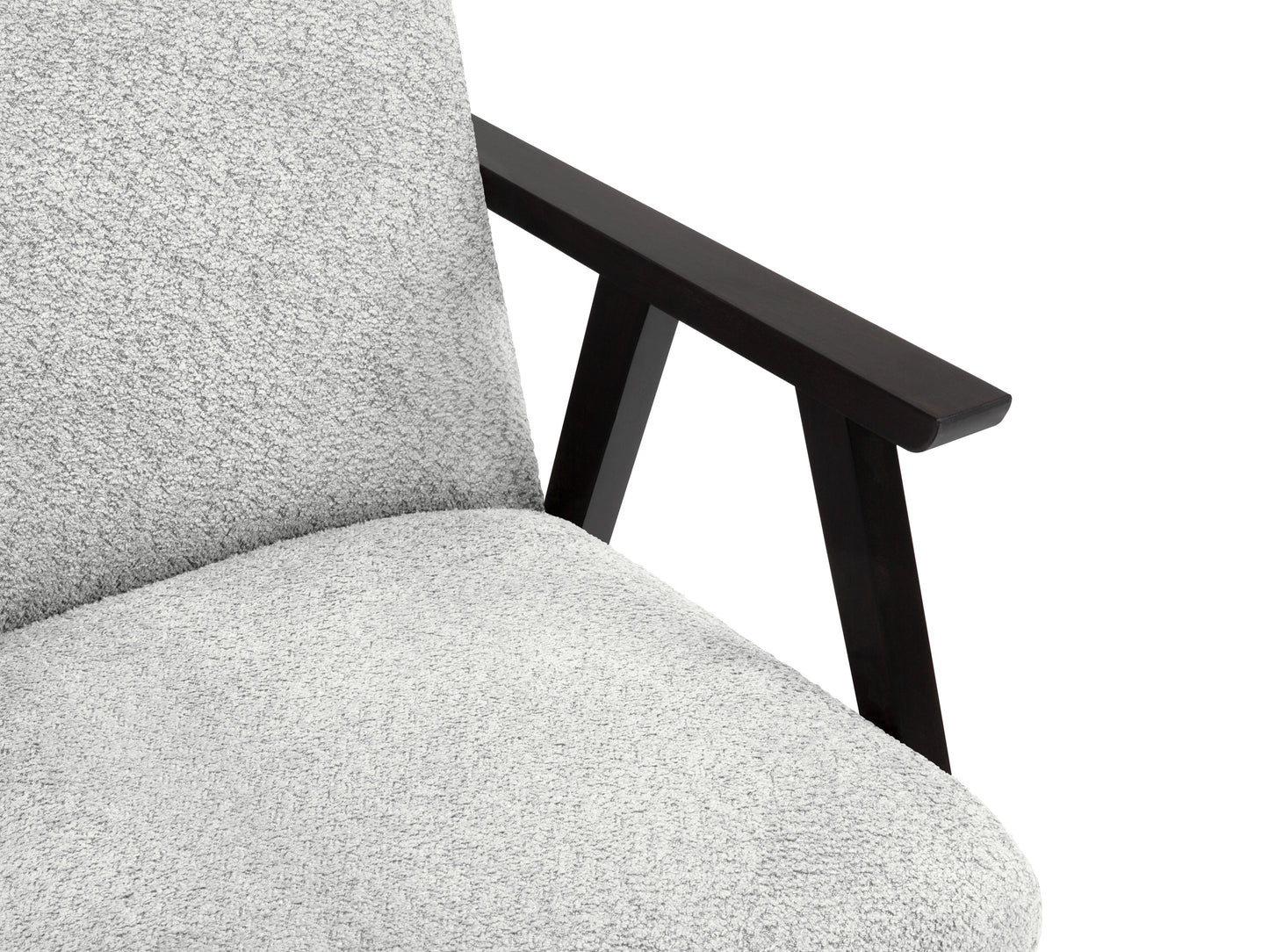 Atzveltnes krēsls Cosmopolitan Design Warsaw 79x59x78 cm gaiši pelēks - N1 Home