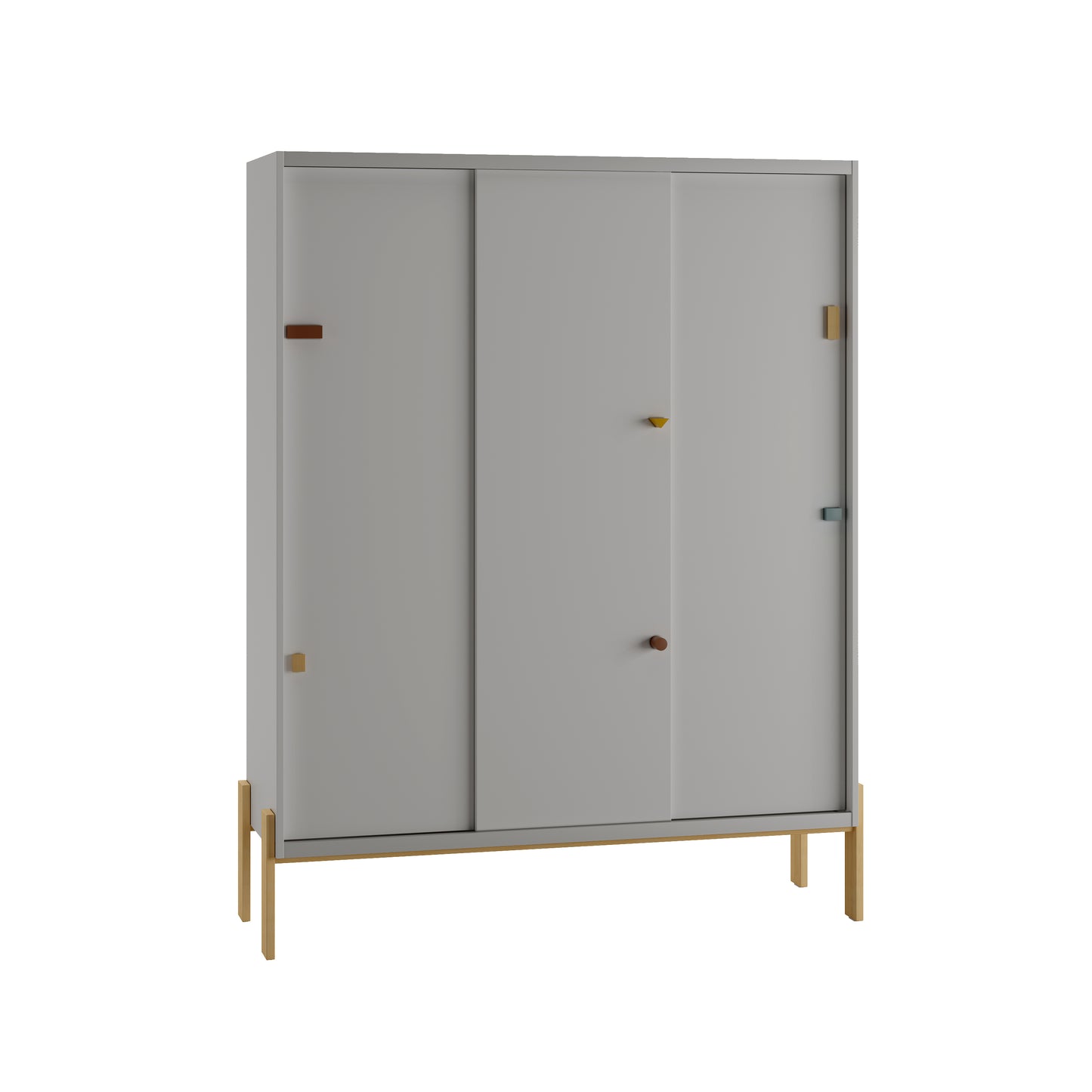 3 durvju skapis ar bīdāmām durvīm ARTY 51/154/182 cm melamīns - N1 Home