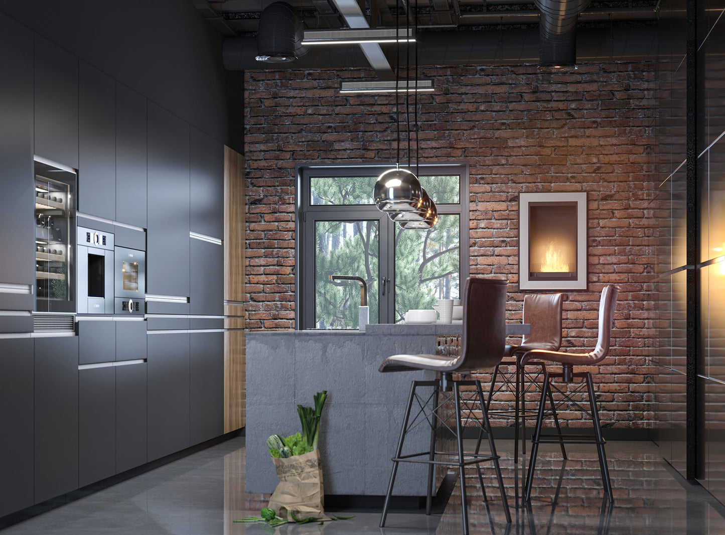 Biokamīns Frams 550 55/79/20 cm balts - N1 Home