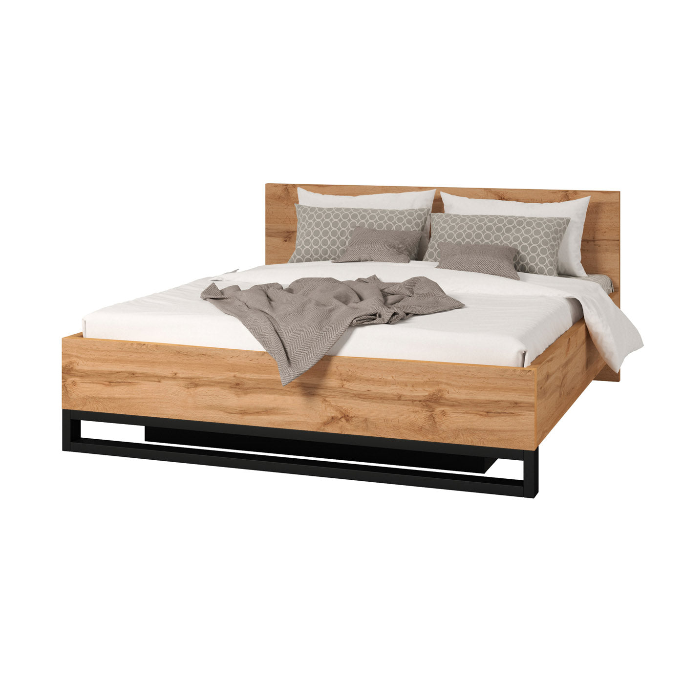 Gulta Hallis 140;160;180/200 cm Votan ozols - N1 Home