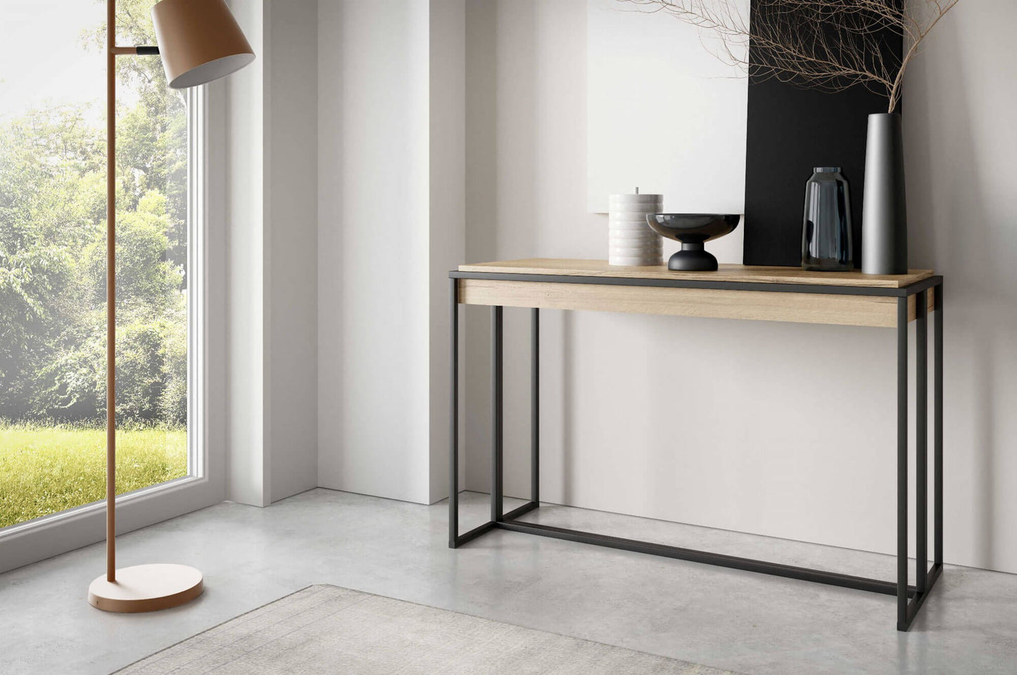 Konsole Aristo 78/18/100 cm Kremona terrakota - N1 Home