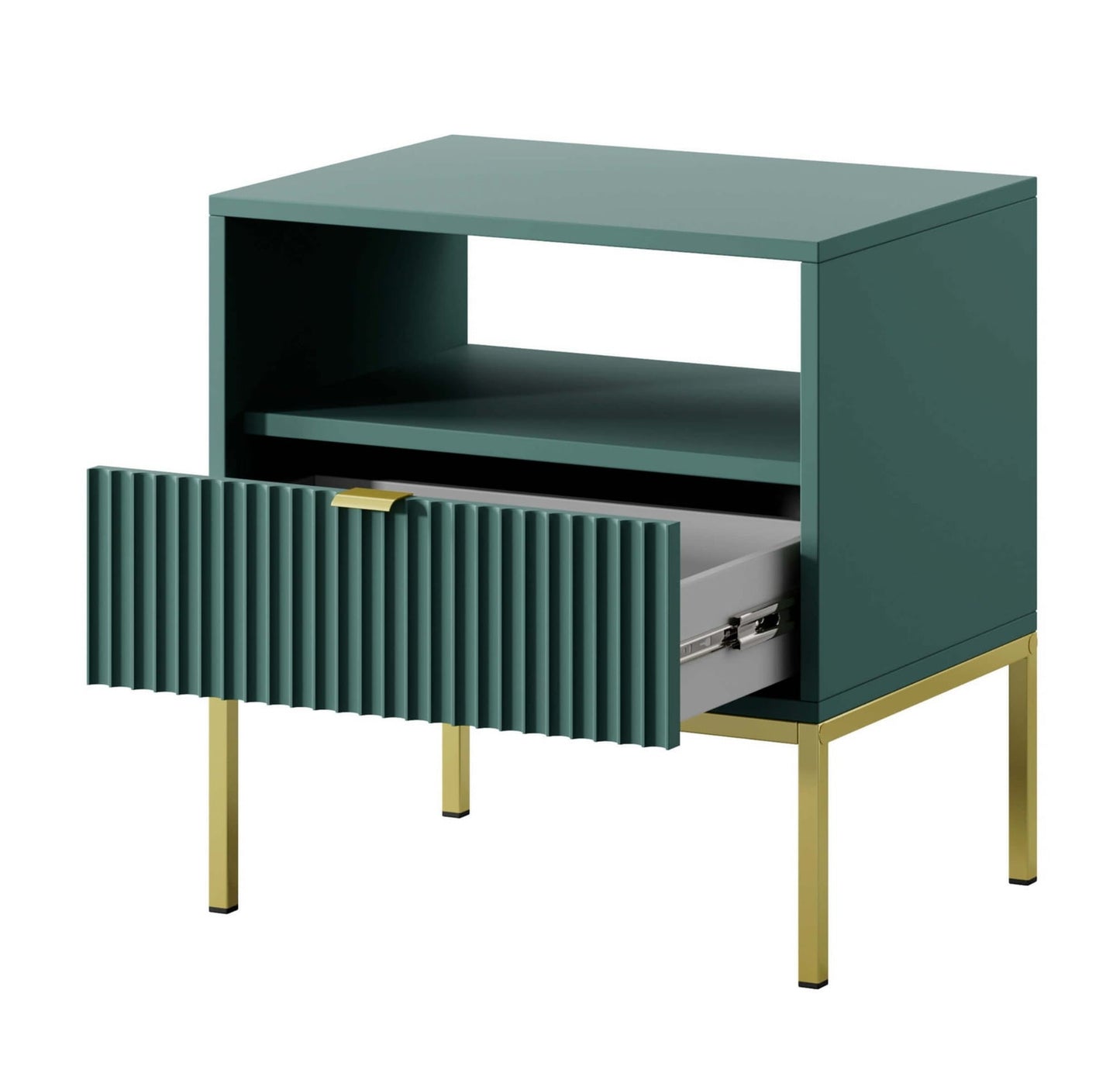 Naktsskapītis NV 54/56/39 cm olives/zelts - N1 Home