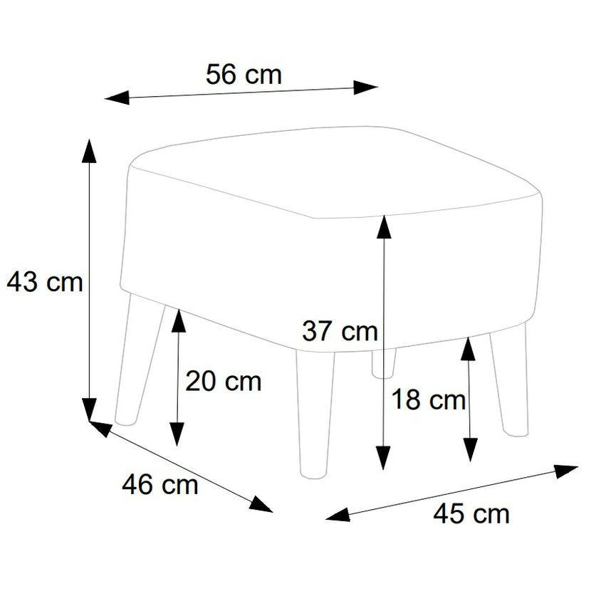 Krēsls Paris 83/93/110 cm pelēks - N1 Home