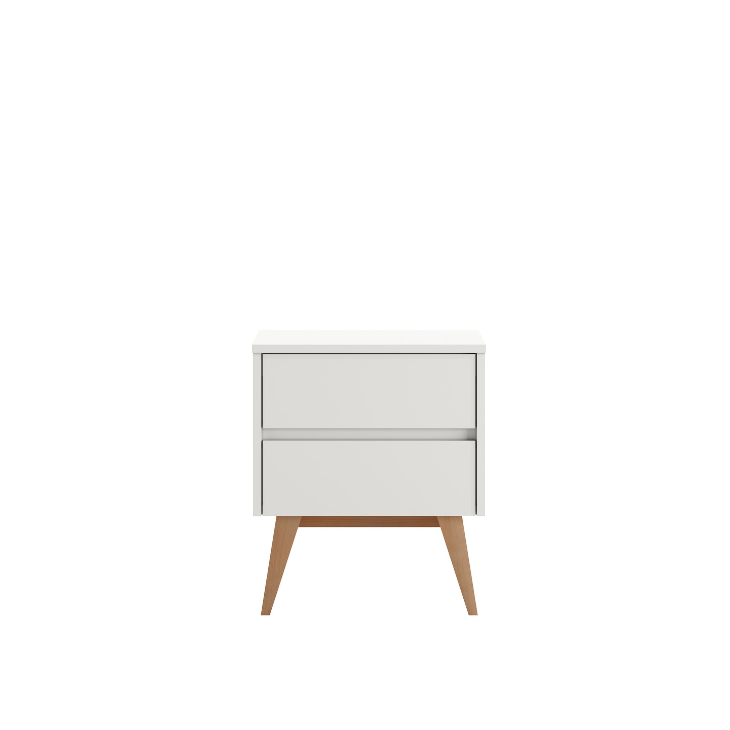 Naktsskapītis AIVA 56/48/14,5 cm balts - N1 Home