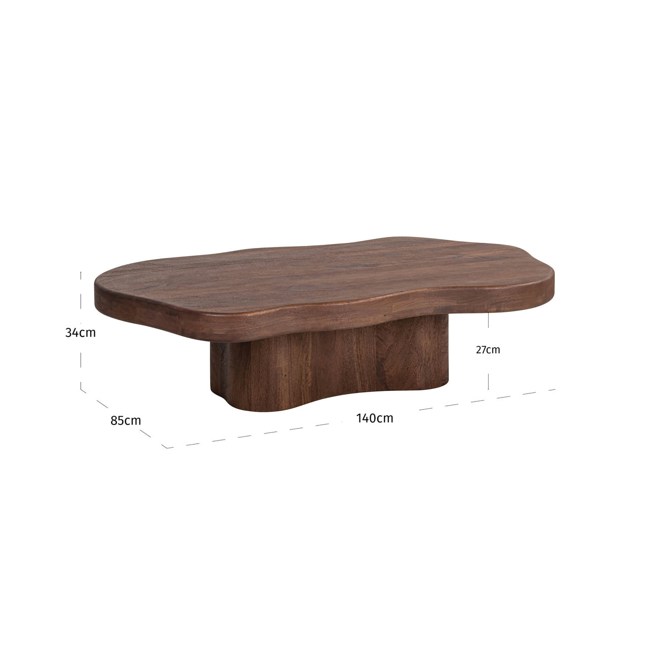 Kafijas galds Sherman Richmond Interiors 34/140/85 cm spicebrown