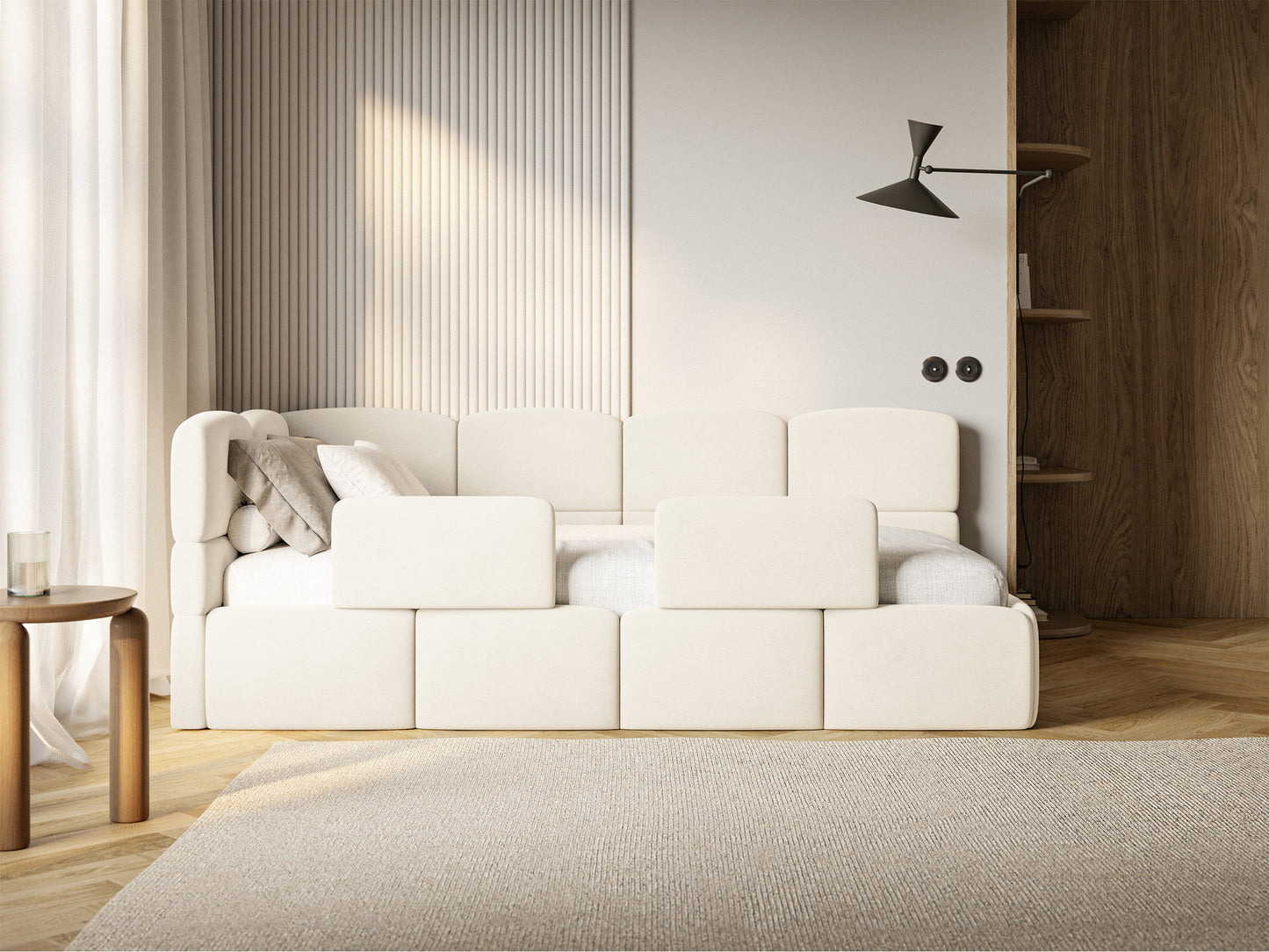 Gulra ar matraci Clod 220/88/110 cm Piano 01 - N1 Home