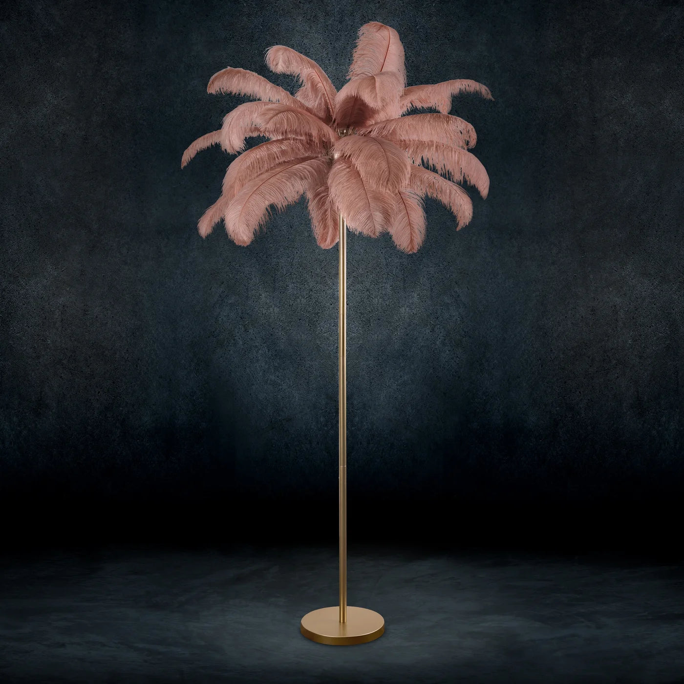 Stāvlampa Fieria 95/180 cm pūderrozā/šampanietis - N1 Home