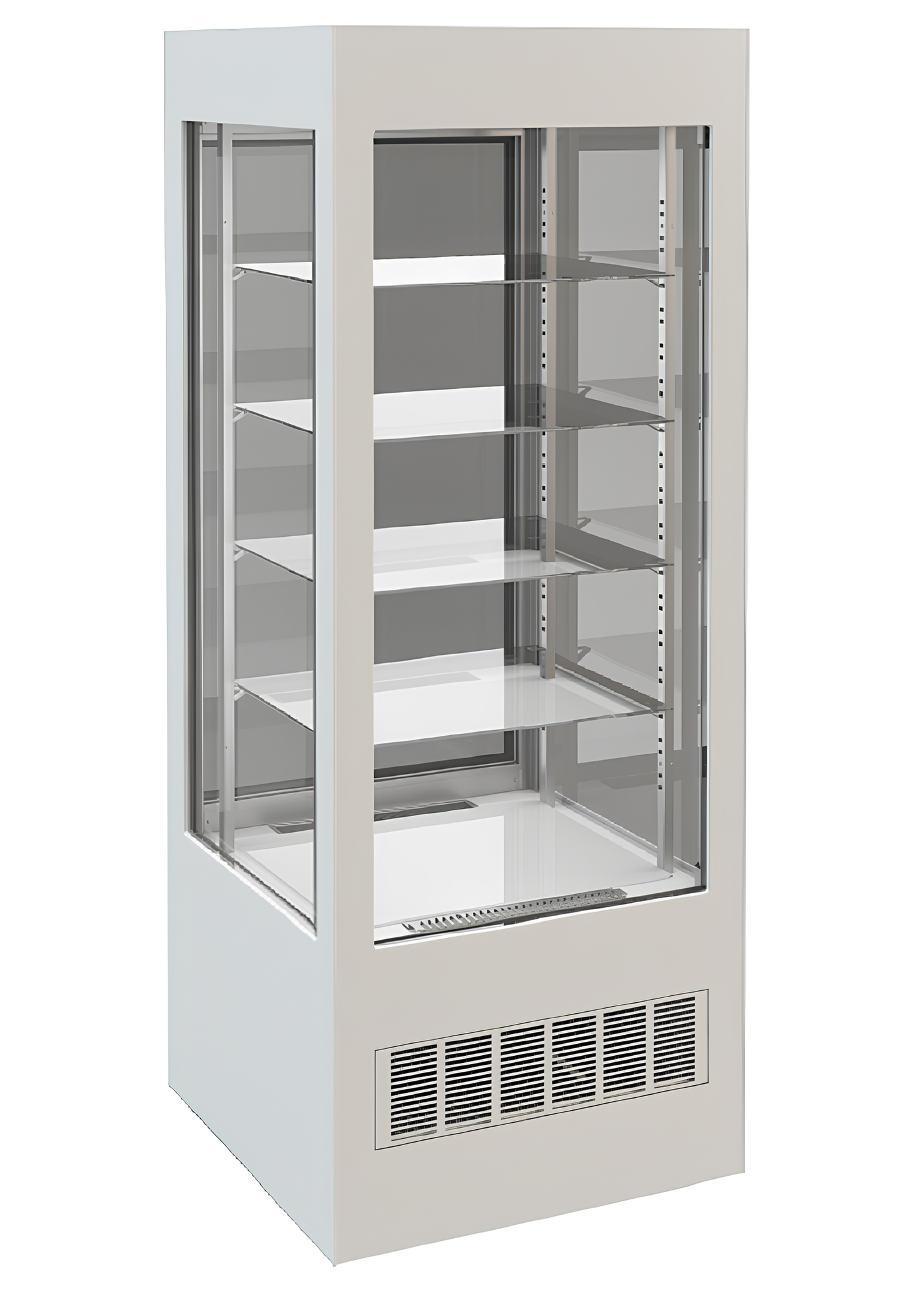 Konditorejas letes/skapis Beli 790x790x1960 cm balts - N1 Home
