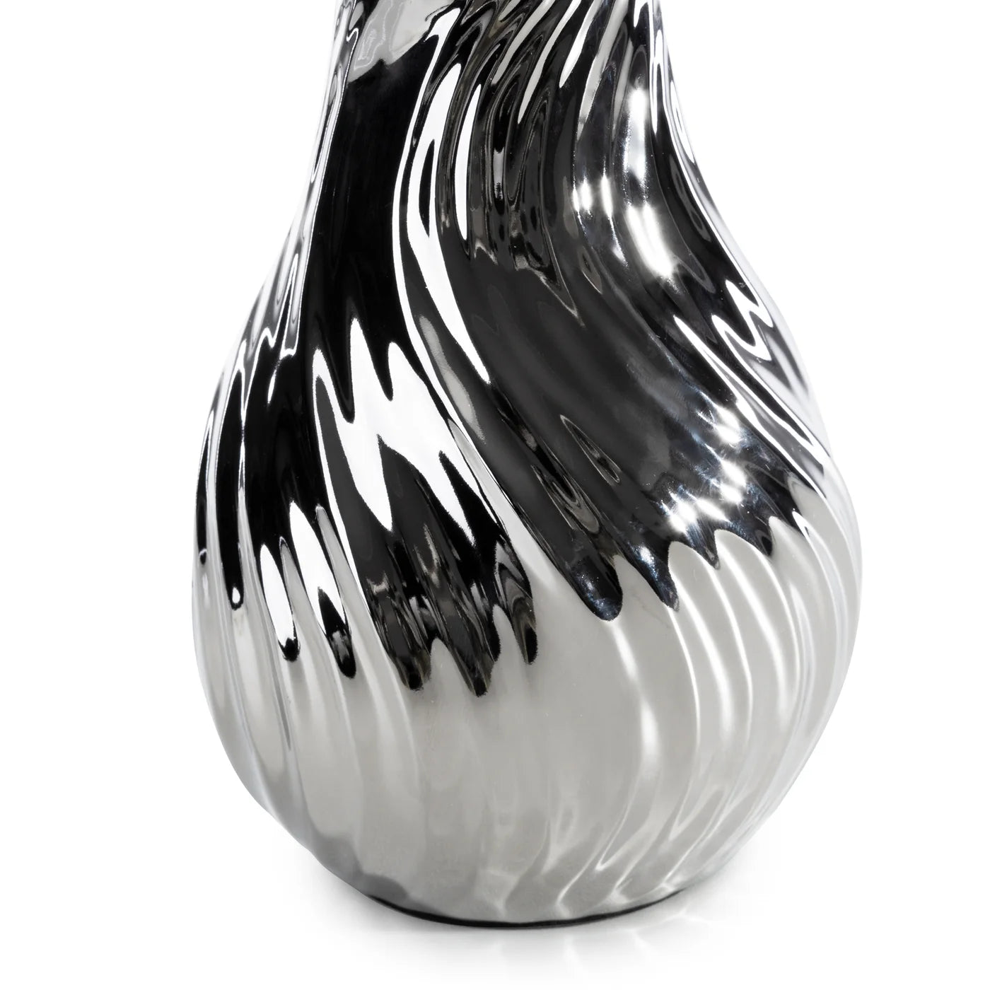 Galda lampa Rei 25x40 cm balts/sudrabs - N1 Home