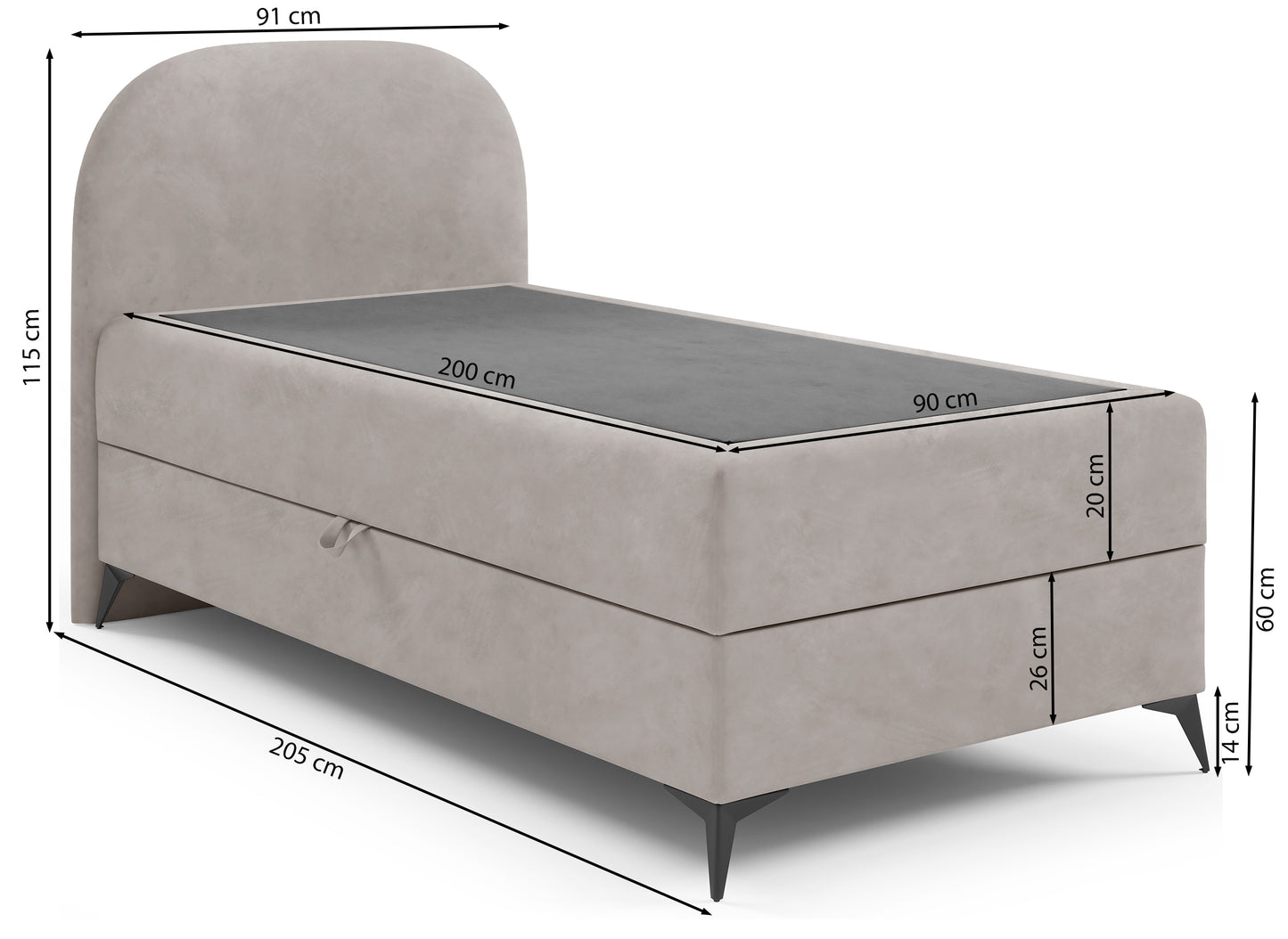 Gulta Lunne 91/115/205 cm Jasmine 21