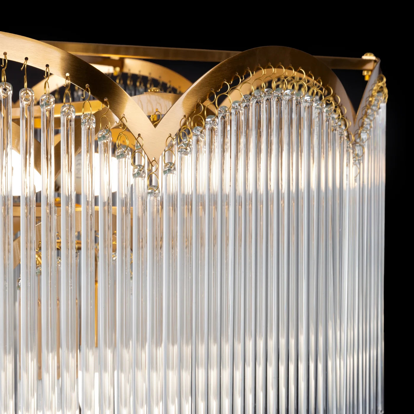 Lustra Salm 80 x 60 cm, balts/zelts - N1 Home