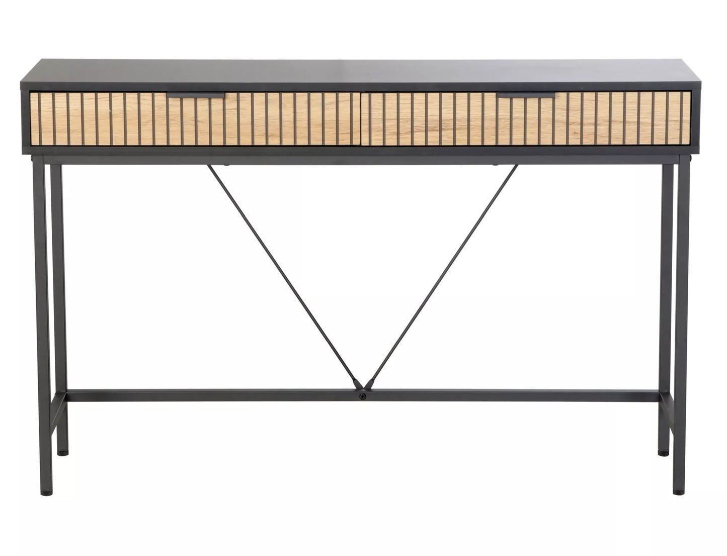 Konsole Maros 76/40/120 cm ozols/melns - N1 Home