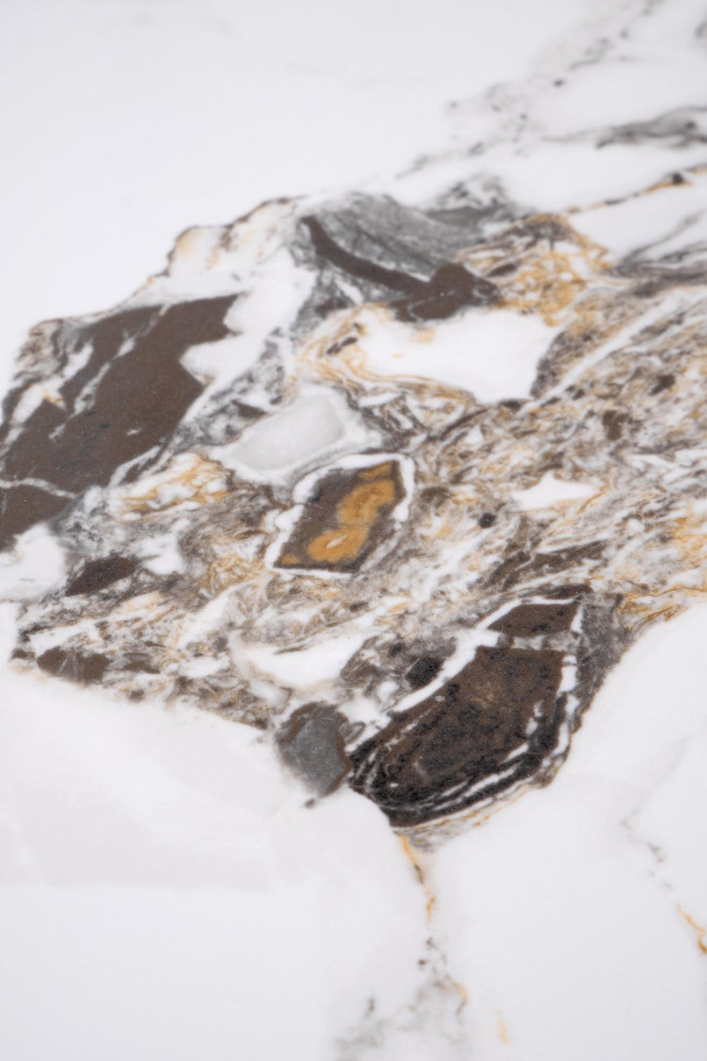 Kafijas galds Roa 50/59 cm balts marmors - pelēks marmors - zelts - N1 Home