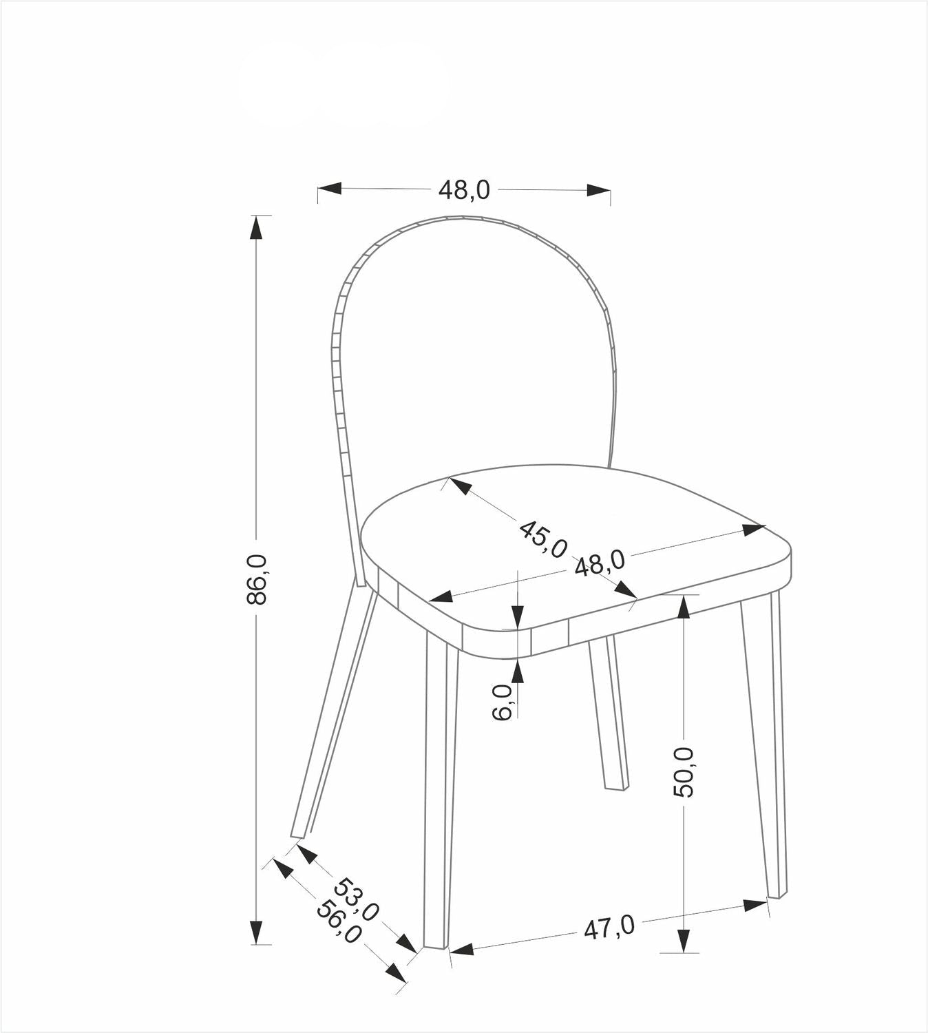 Krēsls Noria 86/48/56/50 cm valrieksts/ bēšs - N1 Home
