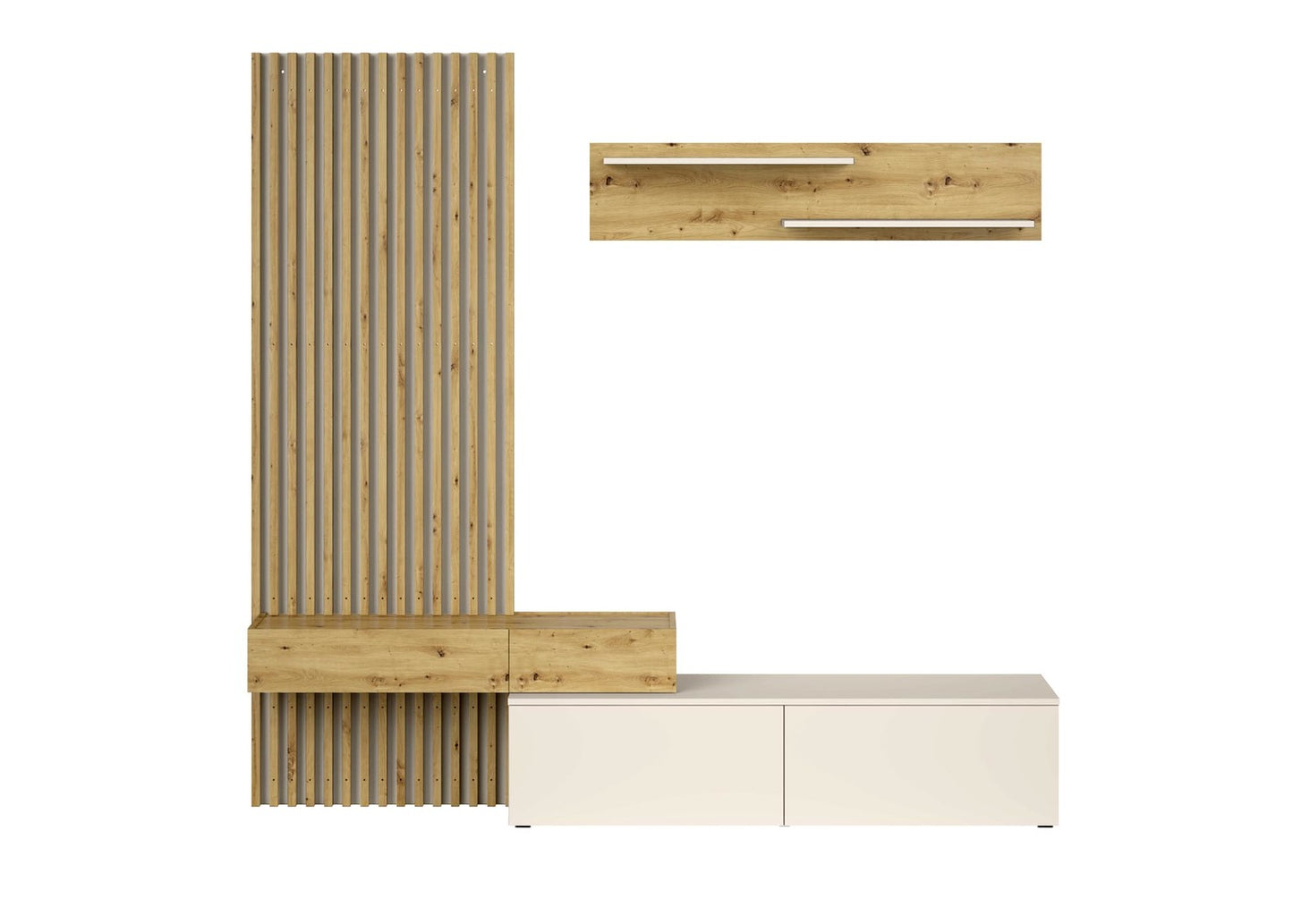 Mēbeļu komplekts Karmina 210 cm Artizan ozols/kašmirs - N1 Home