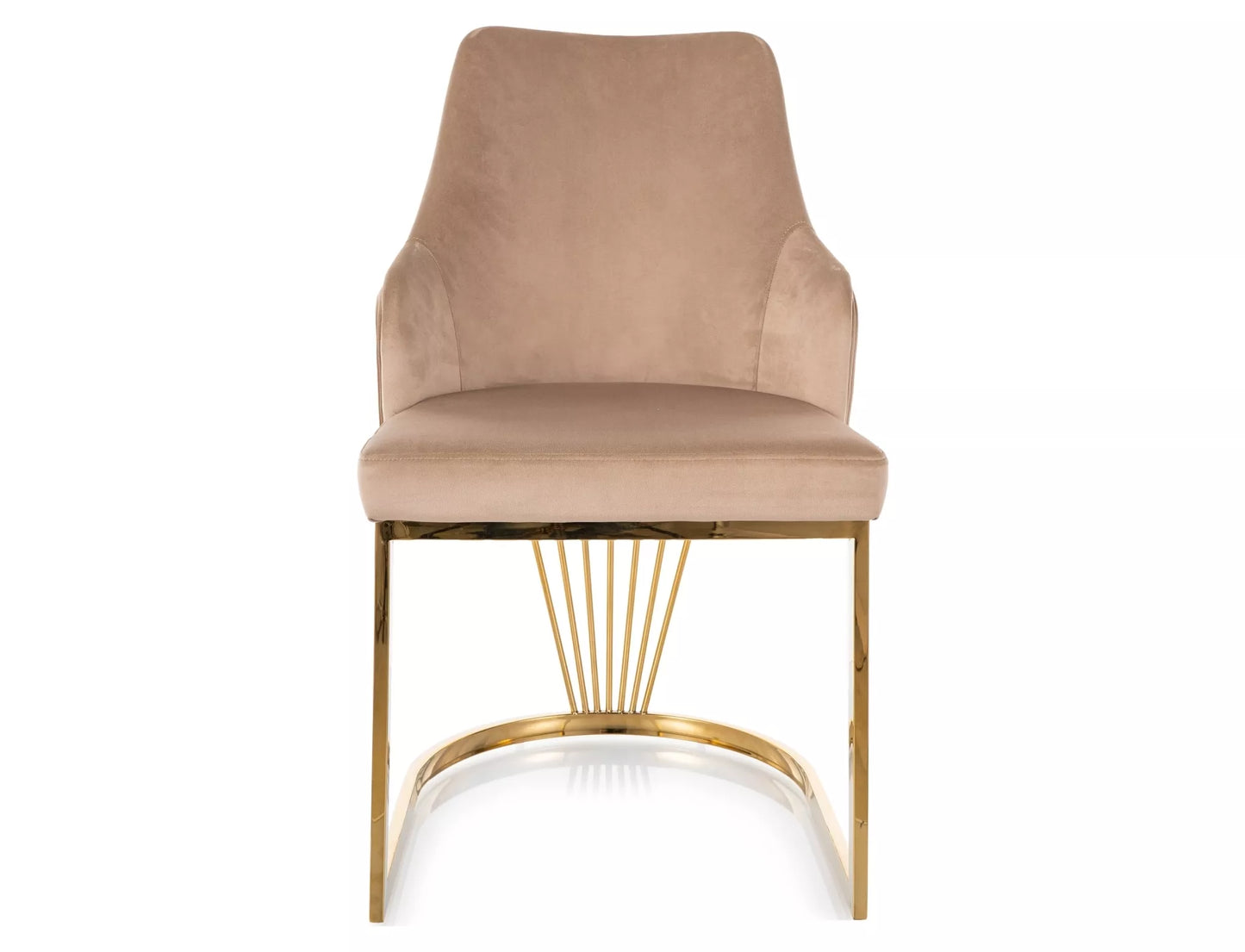 Krēsls Alurd 89/52/48 cm bēšs/zelts - N1 Home