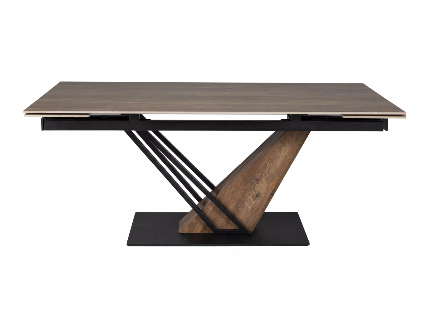 Galds Geno 160(180)-240/90/75 cm ozols/koka efekts - N1 Home