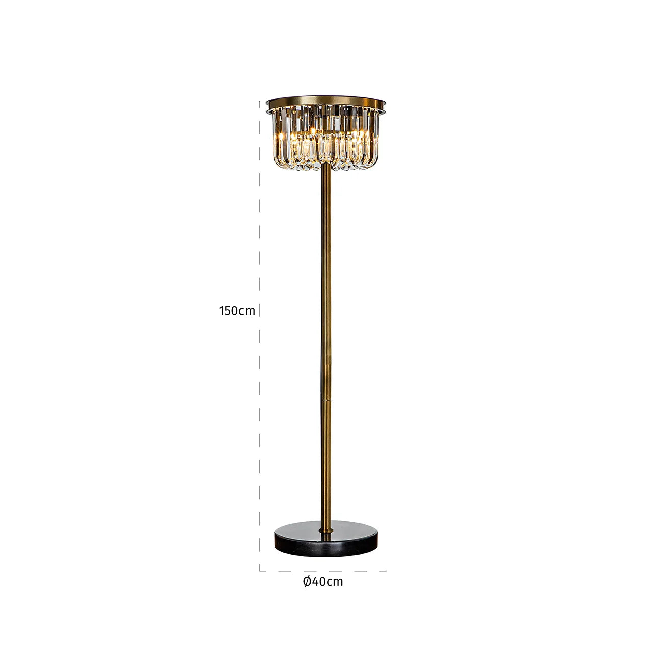 Stāvlampa Richmond Interiors Dagmar 150/40/40 cm bronza - N1 Home