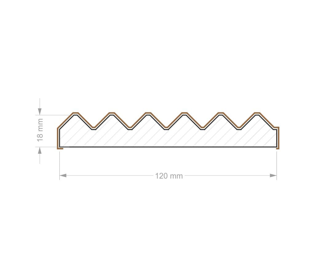 Mikrolamelis dekoratīvie paneļi 12x275 cm bēšs - N1 Home