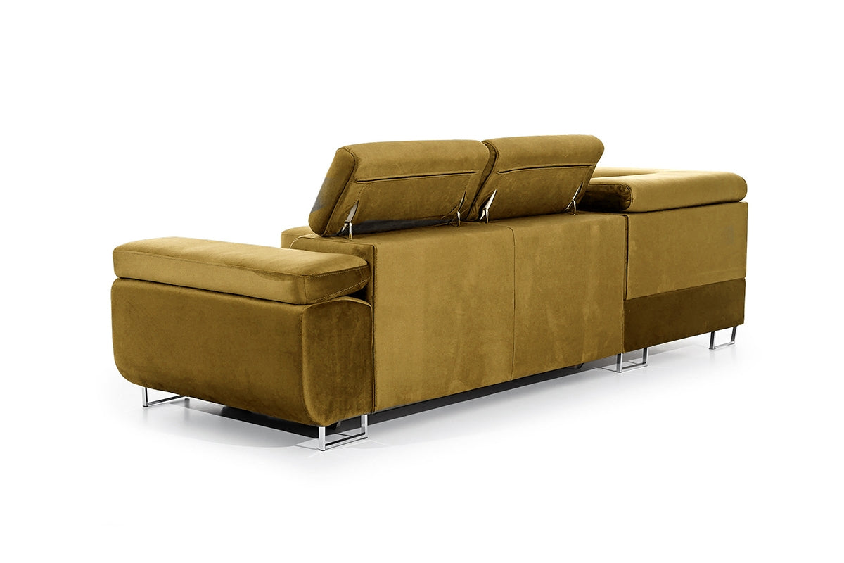 Dīvāns TOKYO kreisais stūris 277/76-98/201 cm gaiši brūns - N1 Home