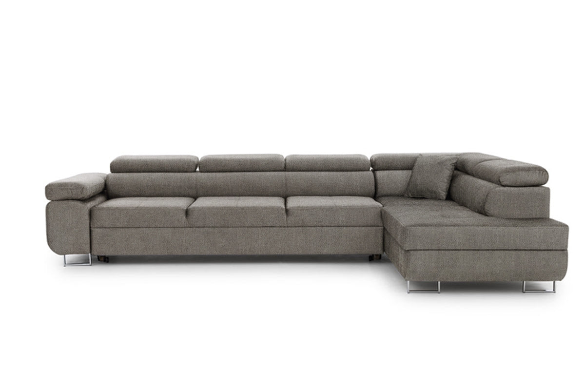 Dīvāns TOKYO M labais stūris 340/76-98/201 cm bēšs - N1 Home