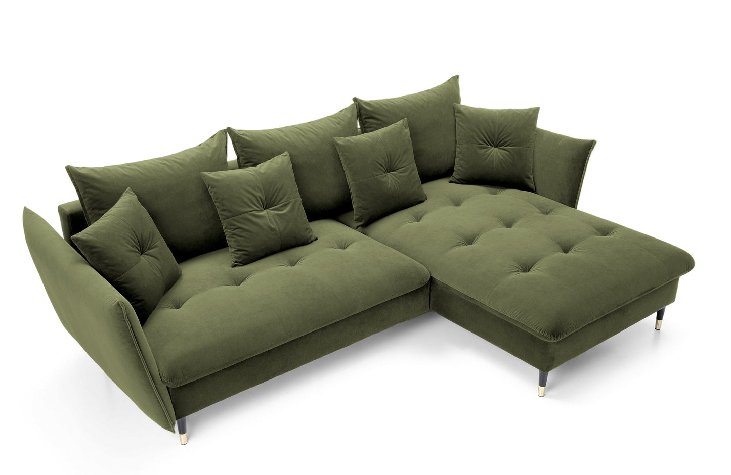 Dīvāns Bazlam 91/258/167 cm Matt Velvet 38 - N1 Home