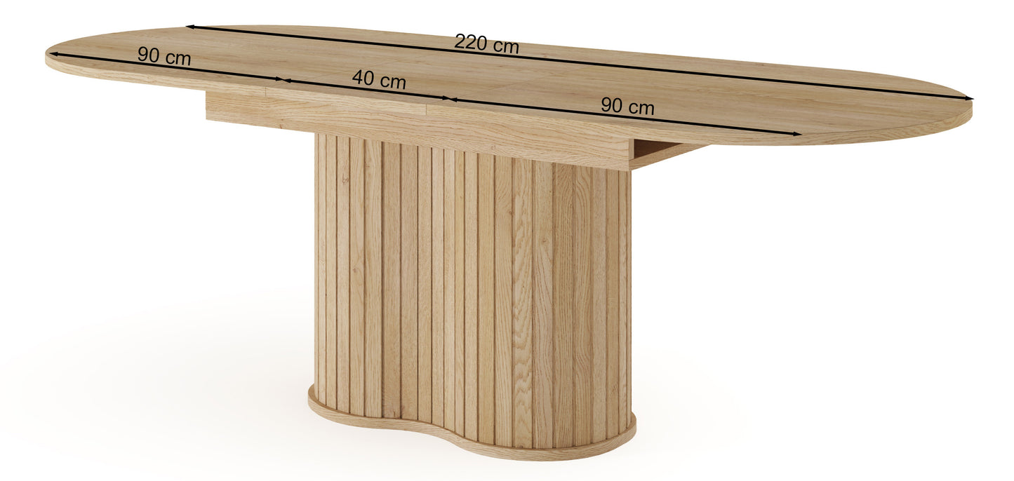 Galds Lavas 75/180/90 cm Kremonas ozols