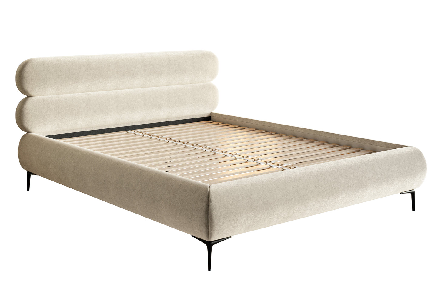 Gulta Loure 140/160/180x200 cm Amon 18/melns kājas - N1 Home