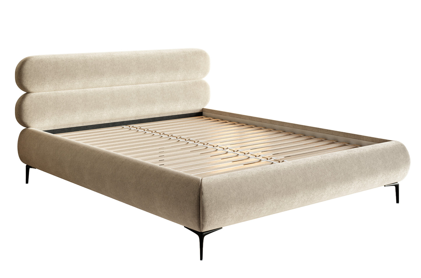 Gulta Loure 140/160/180x200 cm Amon 17/melns kājas - N1 Home