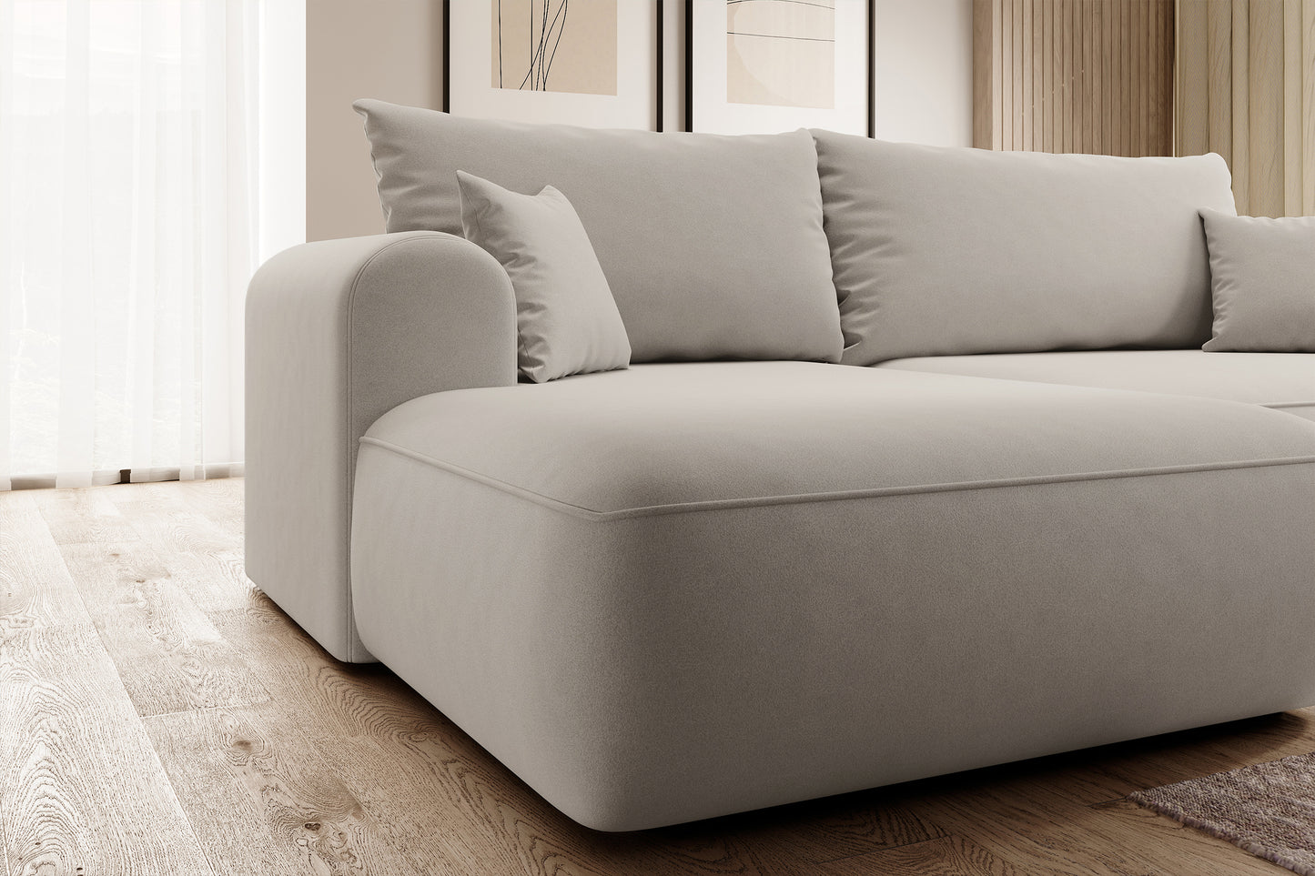 Dīvāns Ovors 260/93/165 cm Castel 04 - N1 Home