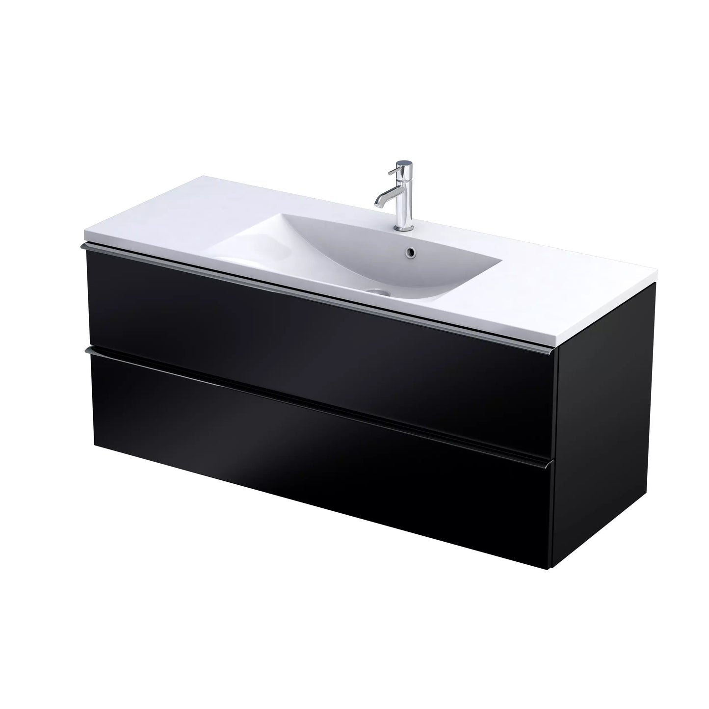 Vannas istabas izlietnes skapīs Eta (3 izmēri) melns - N1 Home